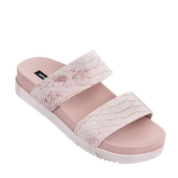 Melissa + Baja East Shoes - Melissa + Baja East Womens Marbled Rubber Slide. 8